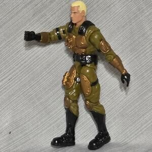 2002 Hasbro GI Joe Duke 4” Action Figure Blonde V1 ARAH Style